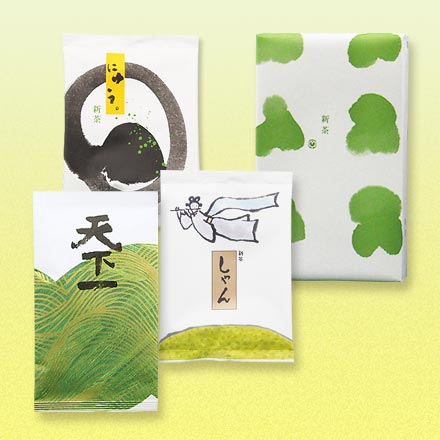 新茶 天下一・しゃん・にゅう 各80g 箱入 | うおがし銘茶 オンライン