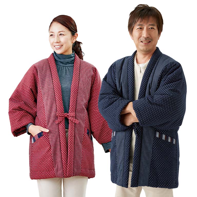 久留米織 わた入り あったか はんてん 【通常】｜nihonchokuhan(日本