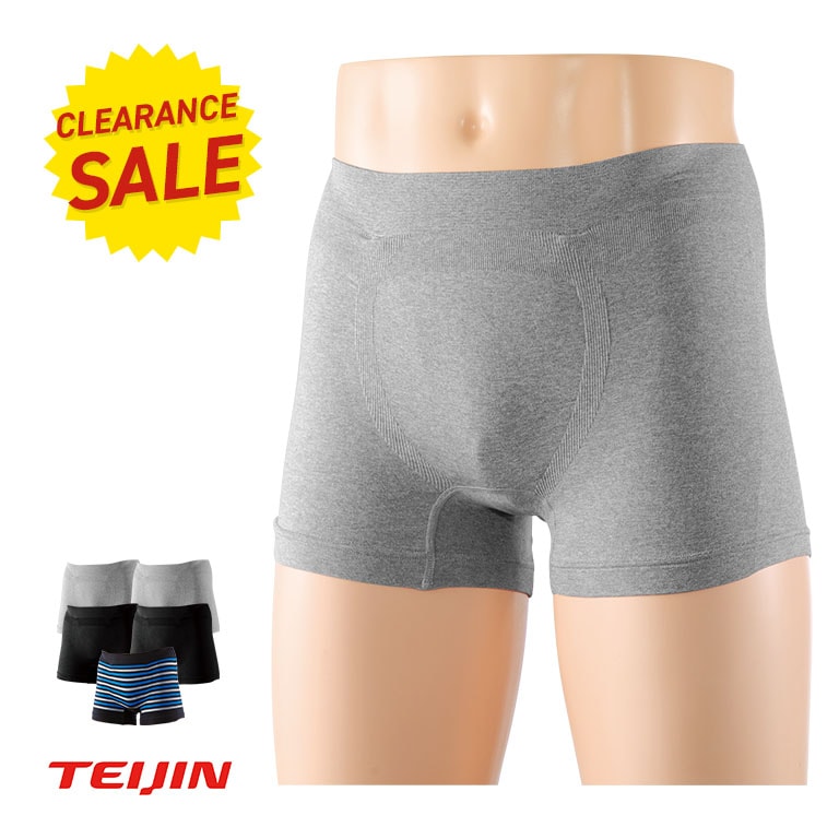 【アウトレット】 TEIJIN テイジン 高機能吸水パンツ 男性用5枚セット【通常】