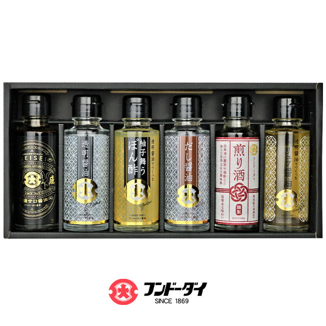 【直送】 フンドーダイ 透明醤油 こだわりの贅沢 6本セット