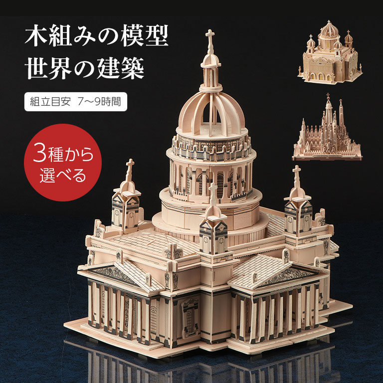 【直送】 木組みの模型 世界の建築