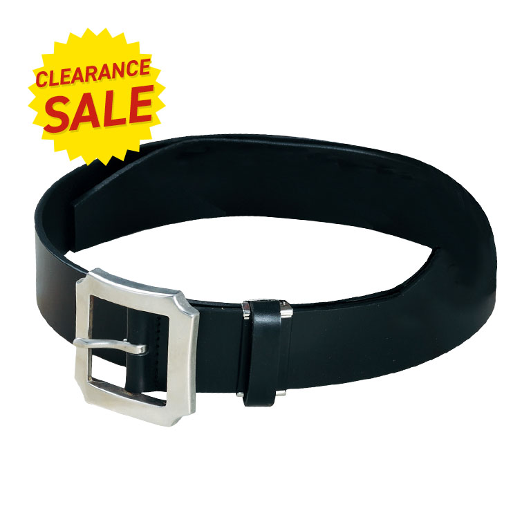 アウトレット】 革の匠 日本製 一枚革 ベルト ブラック 【通常