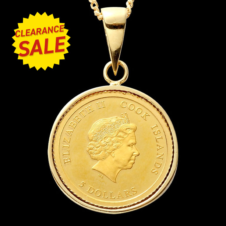 未使用品 純金エリザベス女王 メモリアル k18ペンダントトップ2.4g