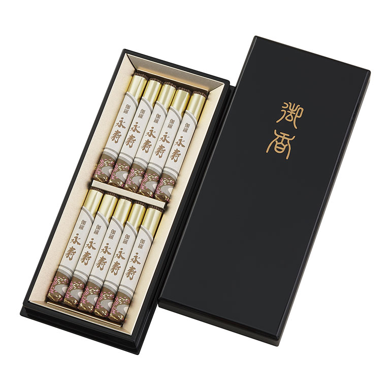 直送】 伽羅永寿 塗箱短寸10入 無地熨斗付｜nihonchokuhan(日本直販