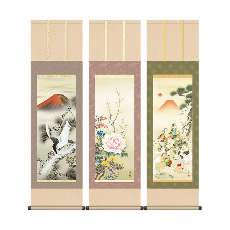 洛彩緞子表装 掛軸 【通常】｜nihonchokuhan(日本直販)通販サイト