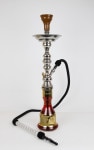 【NEW】Omar Hookah" Stainless MID"オマールフーカ"ステンレスミディアム”(Red)77cm