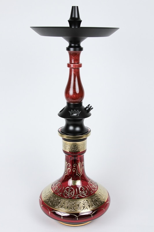 Regal Hookah Prince"V3 Egermann Bohemian Vase (24K) ꡼աץ 60cmRed