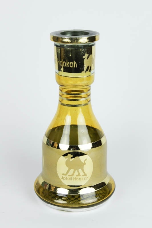 Uptail Hookah Glass Vaseåץơ륰饹١Amber30cm