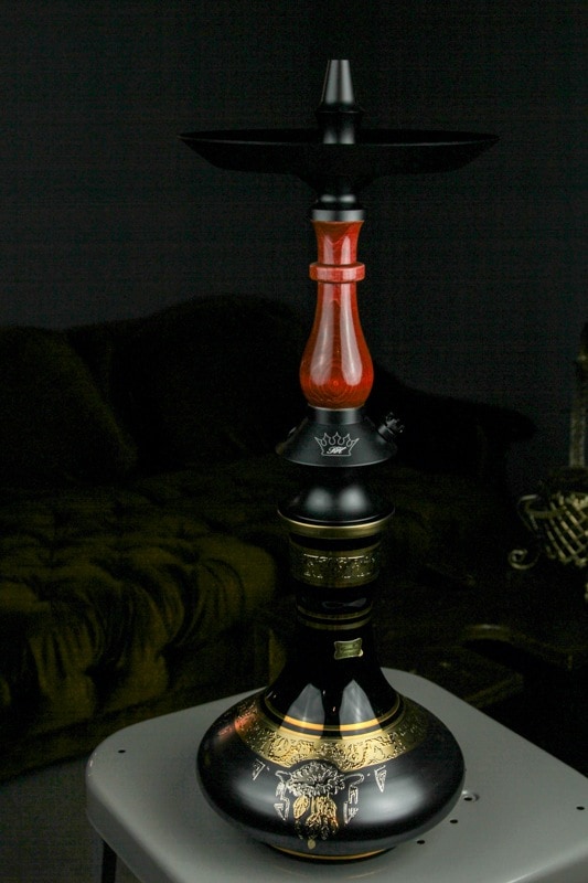 Regal Hookah Prince"V3 Egermann Bohemian Vase (24K) ꡼աץ 60cmRedBlack Vase