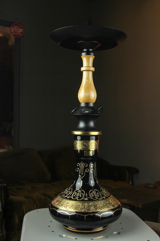 Regal Hookah Prince"V3 Egermann Bohemian Vase (24K) ꡼աץ 60cmWhiteBlack Vase