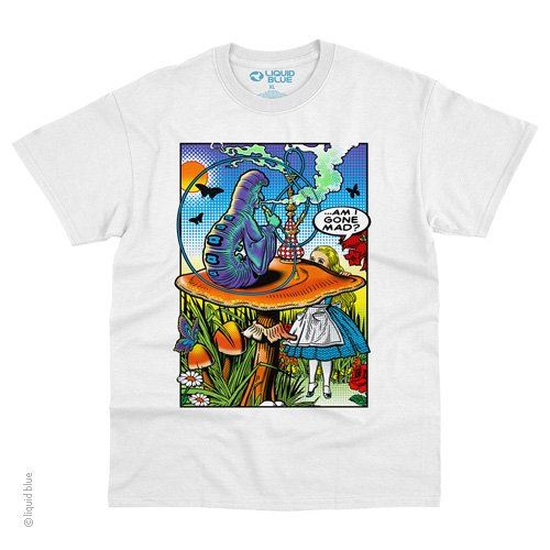 ALICE POP ART アリスポップアート Tシャツ（ホワイト）サイズS,M,L,XL