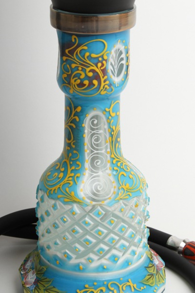 ��NEW��UNION Hookah��Sleek"��˥���ա���"���꡼���ɡ�Orange&3D Base Blue��55cm