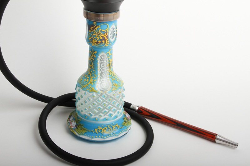 ��NEW��UNION Hookah��Sleek"��˥���ա���"���꡼���ɡ�Orange&3D Base Blue��55cm