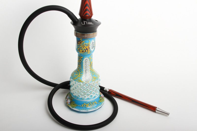 ��NEW��UNION Hookah��Sleek"��˥���ա���"���꡼���ɡ�Orange&3D Base Blue��55cm