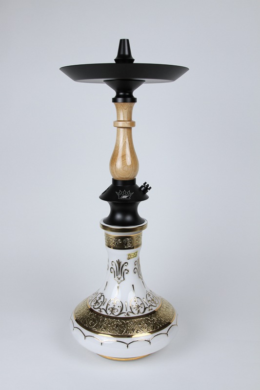Regal Hookah ��Prince"V3 Egermann Bohemian Vase (24K) �꡼����ա������ץ�� 60cm��White��White Vase��