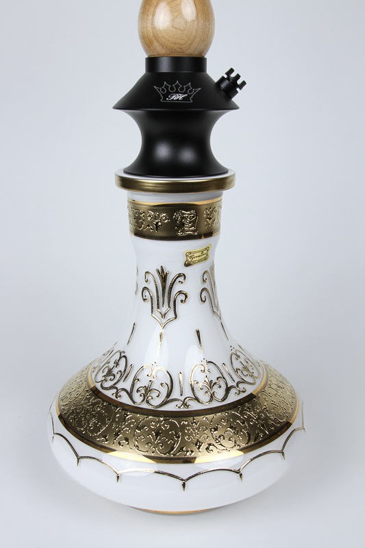 Regal Hookah ��Prince"V3 Egermann Bohemian Vase (24K) �꡼����ա������ץ�� 60cm��White��White Vase��
