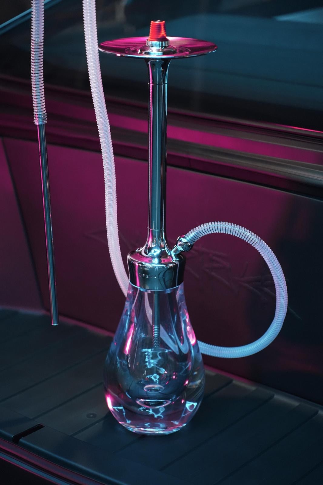 Desvall Hookah Classic 3 SS ���ƥ�쥹���ǥ������륯�饷�å�(Dot Blue &Purple)70cm