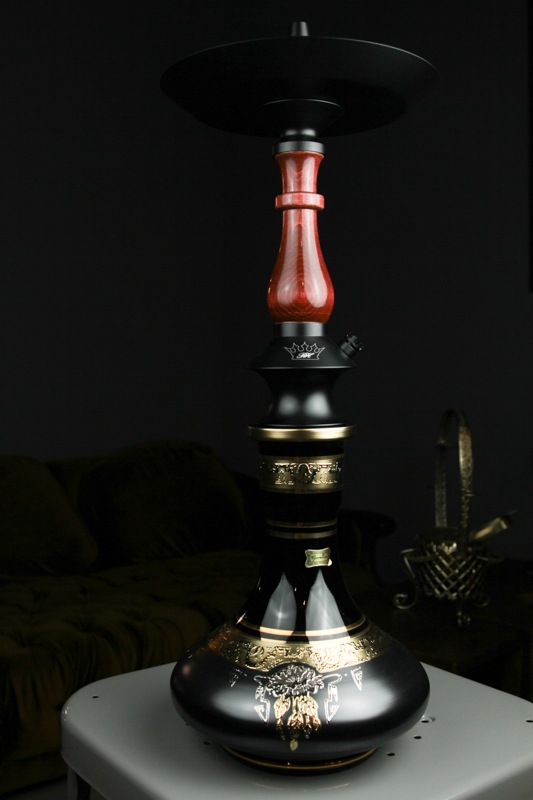 Regal Hookah ��Prince"V3 Egermann Bohemian Vase (24K) �꡼����ա������ץ�� 60cm��Red��Black Vase��