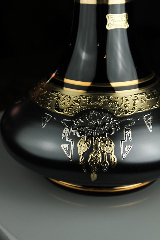 Regal Hookah ��Prince"V3 Egermann Bohemian Vase (24K) �꡼����ա������ץ�� 60cm��Red��Black Vase��