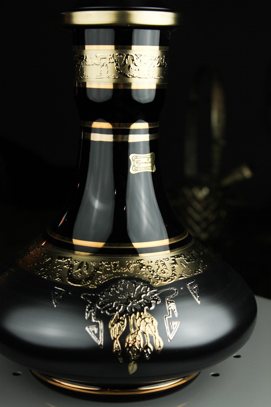 Regal Hookah ��Prince"V3 Egermann Bohemian Vase (24K) �꡼����ա������ץ�� 60cm��Red��Black Vase��