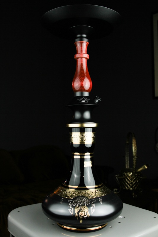 Regal Hookah ��Prince"V3 Egermann Bohemian Vase (24K) �꡼����ա������ץ�� 60cm��Red��Black Vase��