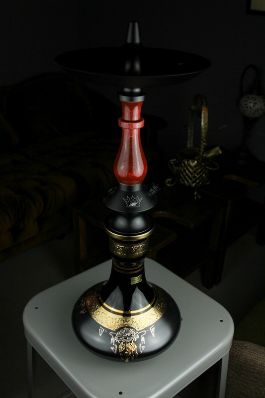 Regal Hookah ��Prince"V3 Egermann Bohemian Vase (24K) �꡼����ա������ץ�� 60cm��Red��Black Vase��