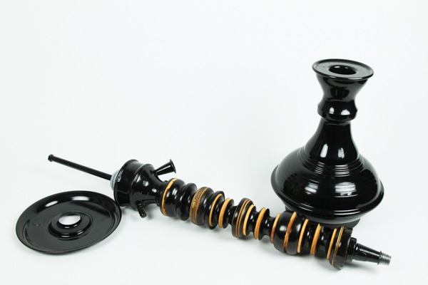 Farida Hookahs Kora Saucer  եաꥢ륦åɡBlack&Yellow80cm