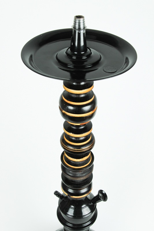 Farida Hookahs Kora Saucer  եաꥢ륦åɡBlack&Yellow80cm