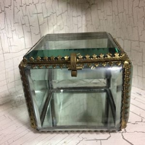 ���饹�ξ�Ȣ��Vintage French Trinket Box��