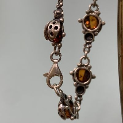 てんとう虫のシルバーブレスレット | 小物・アクセサリー