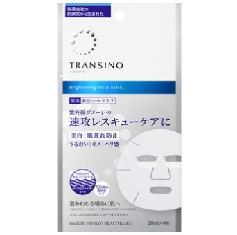 第一三共ヘルスケア トランシーノ 薬用ブライトニングフェイシャルマスク 20mL×4枚