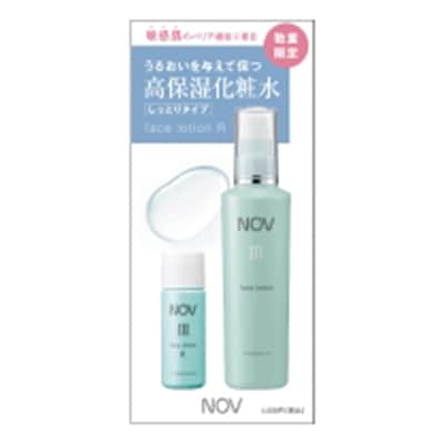 NOV III メイク落とし、保湿乳液、 保湿ローション ノブ Ⅲ フェイスローション R」「ノブ Ⅲ ミルキィローション