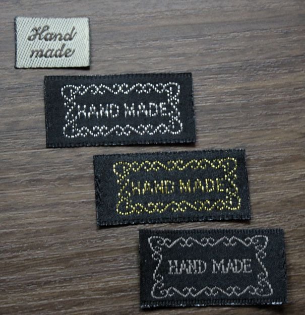 ◇T-47◇【刺繍タグ】シンプルで使いやすい刺繍タグ 10枚セット【梱包