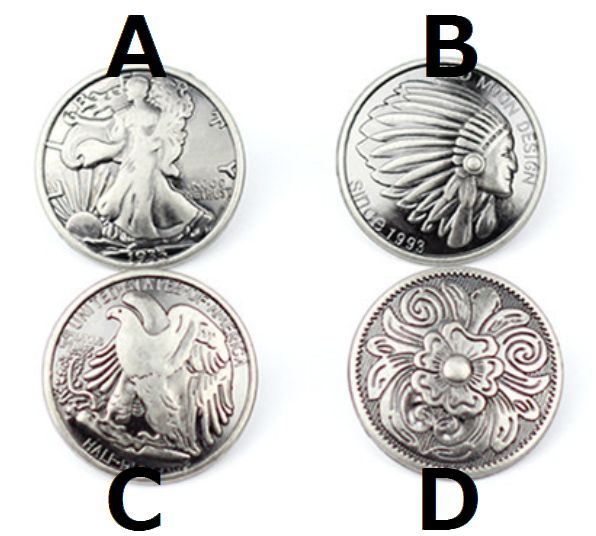 ◇A-17-2◇【コンチョ】お買い得コンチョ レザー作品に！ネジ式