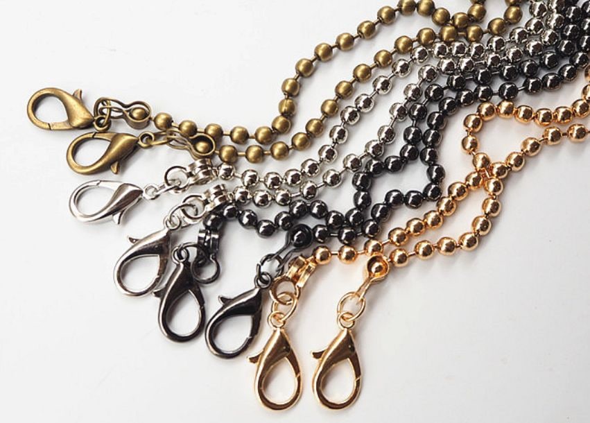 ◇Ku-38◇【金属持ち手】ボールチェーン風のぽこぽこ可愛い肩下げ持ち