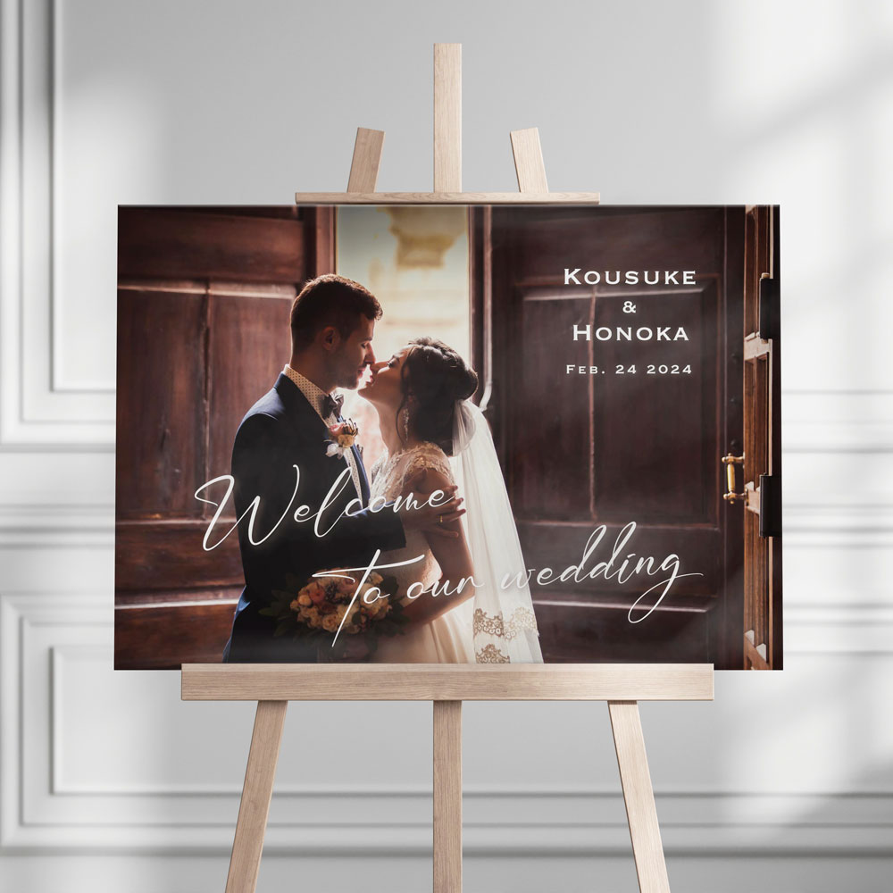 �ԥѥͥ�����ռ̿��Ǻ�륦���륫��ܡ��� �����٤�3������ A4, A3, A2��wedding �����ǥ��� �뺧��