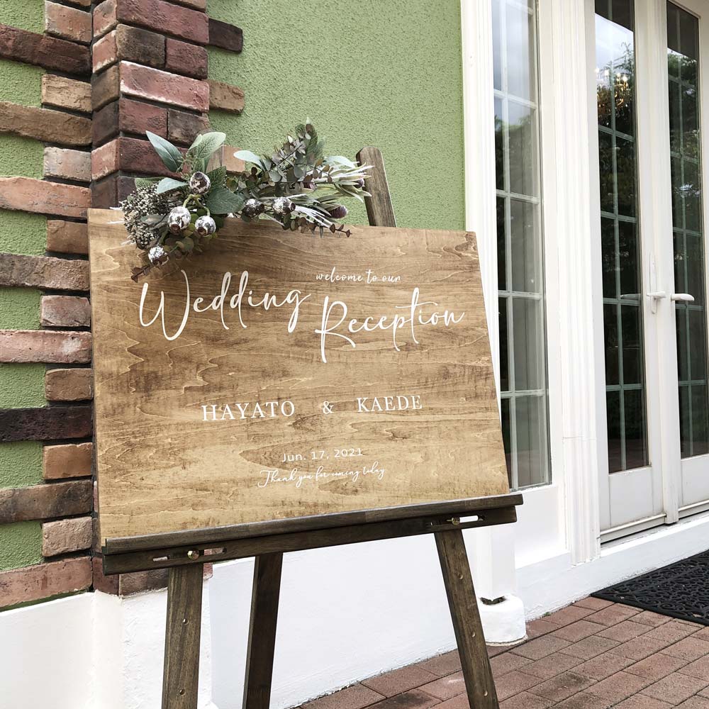 木製ウェルカムボード A3サイズ カラー3種【wedding reception