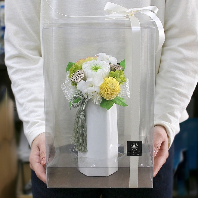 プリザーブドフラワーお供え花のアレンジ「ちとせ」 | 特集,お盆