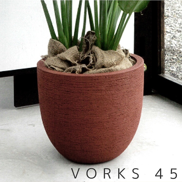 植木鉢 大型 ヴォークス ラウンド ライトプランター Φ45【EB-VR4538