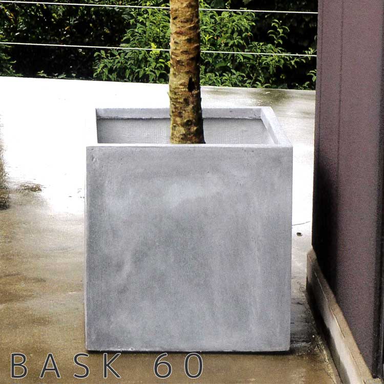 植木鉢 大型 バスク キューブ 60【GA-0160】 BASK おしゃれ 大型 鉢