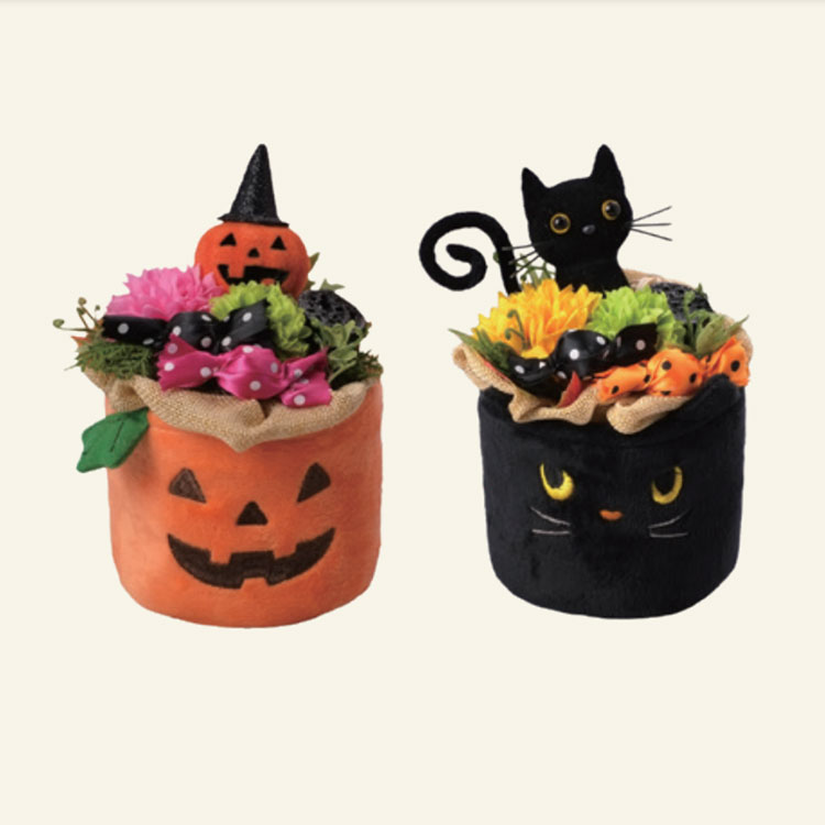 専用商品K-10628 おすわり猫チャーム(ハロウィン フラワーカップ) 専用商品K-10628 おすわり猫チャーム(ハロウィン フラワーカップ) 花