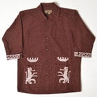ArtesaniaUS/3/4 Sleeve Guatemala Shirtʥƥ˥ߥ ʬµƥޥ饷ġ˥֥饦 [n-9121]