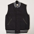 GB Sports by Golden Bear��US/Melton Varsity Vest�ʥ�����ǥ�٥����ߥ��� ���ȥ�٥��ȡ˥֥�å� [n-9480]