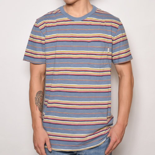 Vans Breman Border T Shirt バンズ マルチボーダーtシャツ ブルーマルチ A 1092 ショートスリーブtシャツ プリント ｔシャツ Us Online Shop