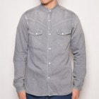 Sunny Sports/L/S Stand Collar Denim Western Shirtsʥˡݡ ǥ˥०󥷥ġ˥졼 [a-1155]