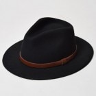 BRIXTON ブラック フェルトハット RENO FEDORA