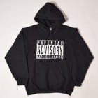Parental Advisory/Pullover Hoodie（ペアレンタルアドバイザリースウェットパーカー）ブラック [a-1553]|スウェットシャツ