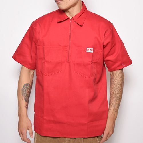 Ben Davis/S/S 1/2 Zip Work Shirt（ベンデイビス プルオーバー