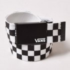 Vans/Deepster2 Web Belt（バンズ ウェブベルト）ブラック×ホワイト [a-1883]