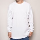 Pro Club/Loose Fitted Cotton L/S Waffle Shirt（プロクラブ ワッフルシャツ）ホワイト [a-2041]